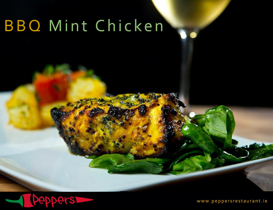 Peppers Restaurant-BBQ Mint Chicken at Peppers Restaurant