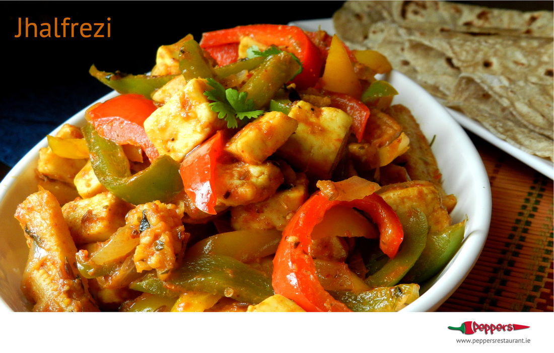 Peppers Restaurant-Have you tried our: Jhalfrezi: Cooked in a spicy sauce with chopped onions, green peppers and fresh green chillies.